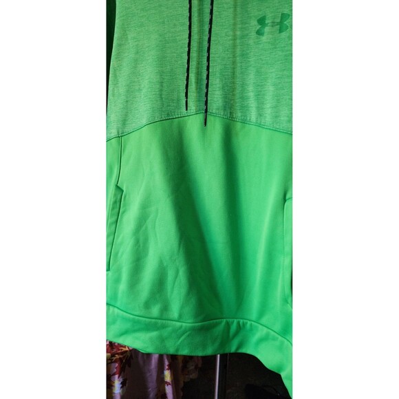 Under Armour Hoodie Mens Large Logo Pullover Flawless Loose Fit D25 Excellent - Picture 4 of 6